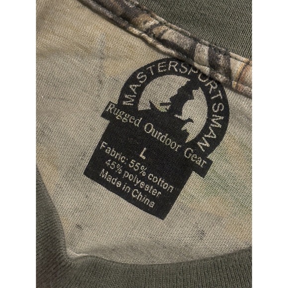 NWT Men's Long Sleeve T-shirt Crew Neck Camouflage Camo Master Sportsman Large - Picture 7 of 7